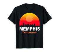 Memphis Tennessee Vintage Sunset Retro City State USA T-Shirt