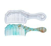 MEMPO SILICO MEMPO - MEMPI PUBLES CARTES DE SILICONE POUR RÉSINE ÉPOSSE | Moule à moulage en résine peigne | Masto en résine silicone pour cheveux | Miroir portatif en résine époxy in si