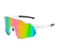 MEMSJIUWEN Lunettes de vélo, lunettes de soleil pour hommes et femmes, protection uv400, lunettes de soleil pour moto, course à pied, ski, baseball, pêche, beach volley (A Couleur 1 PCS)