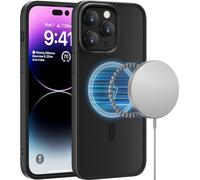 memumi Coque magnétique pour iPhone 14 Pro Max, [Compatible avec Mag Safe] Dos Mat translucide avec Bord en TPU Souple, étui Anti-Empreintes digitales et résistant aux Rayures pour iPhone 14 Pro Max