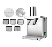Memykoy Coupe-légumes Professionnel Robuste 250 W, Machine à Fruits et légumes électrique, râpe et découpe en Cubes de Carottes, Pommes de Terre et oignons, Robot culinaire