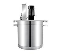 Memykoy Mélangeur Automatique 20L/25L, mélangeur Professionnel, racleur à 4 Lames, Machine à mélanger pour Fondue, Soupe, Sauce, Confiture, Garniture 25L