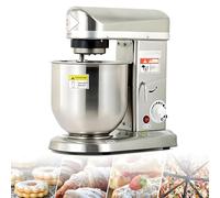 Memykoy Robot pâtissier Professionnel 500 W, Robot de Cuisine électrique en métal avec 3 Vitesses réglables, Bol en Acier Inoxydable 5 L/7 L/10 L, Crochet pétrisseur, Fouet et Batteur. 5L