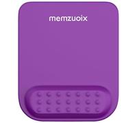 memzuoix Tapis de Souris Ergonomique avec Support pour Poignet, Mousse à Mémoire Premium pour Soulagement de la Douleur, Base Antidérapante en PU pour Un Contrôle Stable et Fluide - Pourpre