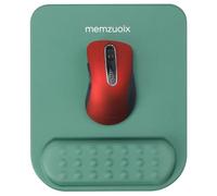 memzuoix Tapis de Souris Ergonomique avec Support pour Poignet, Mousse à Mémoire Premium pour Soulagement de la Douleur, Base Antidérapante en PU pour Un Contrôle Stable et Fluide - Vert