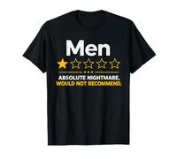 Men 1 Star Horrible Species Would Not Recommend Funny T-Shirt