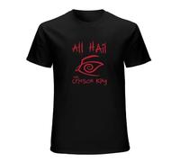 Men All Hail The Crimson King Dark Tower Funny Novelty Short-Sleeve T-Shirt Black L