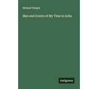 Men and Events of My Time in India