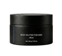 Men Body Butter, Deep Hydration Cream, Non Greasy Moisturizer, Nourishing Skin Repair Formula Fast Absorbing Daily Care for All Skin Types Dating Party Work Travel Business Use 150g Smooth Rich Lotion