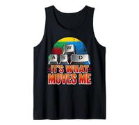 Men Boys Kids Funny PC Gamer Vintage WASD It's What Moves Me Débardeur