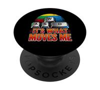 Men Boys Kids Funny PC Gamer Vintage WASD It's What Moves Me PopSockets PopGrip Adhésif