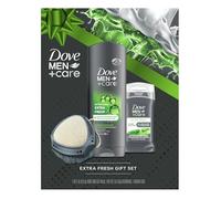 Men+ Care Coffret cadeau - Gel douche visage + corps, anti-transpirant, parfum extra frais rafraîchissant, outil de douche double face, cadeau de Noël pour homme (3 pièces)