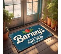 Men Cave Decor Barney'S Famous Old Time Root Beer : A Classic Since 1920! Paillasson Printemps Bienvenue Tapis d'extérieur Décoration de grotte Homme (50 x 80 cm)