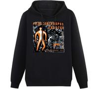 Men Charles Mingus Pithecanthropus Erectus Hoodies Long Sleeve Pullover Loose Hoody Sweatershirt Black Size XXL