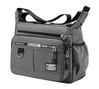Men Chest Bag, Adjustable Strap Organizer Pack, Weather Resistant Storage Shoulder Bag, Compact Utility Sling Pack, Anti Theft Zip Closure Bags, Urban Commute for Office Travel 12.2x9.45x4.72 Inches