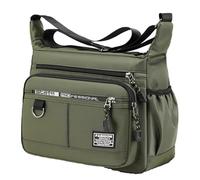 Men Chest Bag, Adjustable Strap Organizer Pack, Weather Resistant Storage Shoulder Bag, Compact Utility Sling Pack, Anti Theft Zip Closure Bags, Urban Commute for Office Travel 12.2x9.45x4.72 Inches