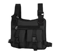 Men Chest Bag, Lightweight Adjustable Running Vest, Breathable Fitness Chest Pack, Compact Everyday Carry Gear, Ideal for Commuting Travel Cycling Training Hiking Camping Riding Work Outdoors
