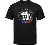 Men Clothes Raid French Police Men's T Shirt Anti-Terrorism Unit GIGN O Neck Tee T-Shirts S