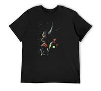 Men Clothing Ratchet Clank Quartu Gadgebots Game Tshirt Red T-Shirt Space Men Fashion Short Sleeve Black XL