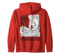 Men Created Equal Woodworking Dad Eighties 80th Birthday Sweat à Capuche
