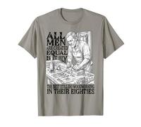 Men Created Equal Woodworking Dad Eighties 80th Birthday T-Shirt