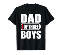 Men Dad Of 3 Boys Three Sons Fête des Pères T-Shirt