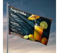 Men Decor Fresh Citrus Delight : The Art Of Making A Perfect Caipirinha Flag Gifts for Home Decor Country Boy Flags (152 x 244 cm)