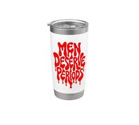 Men Deserve Periods Too Funny Sarcastic Protest Humor Gobelet isotherme en acier inoxydable double paroi
