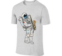 Men Design Fashion Tee Shirt Astronauts and Robots Tshirt Manches Courtes(XX-Large)