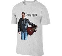 Men Design Humor Tee Chris Young Tshirts Manches Courtes(3X-Large)