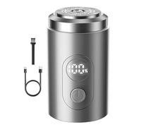 Men Electric Razor, Floating Head Beard Trimmer, Waterproof Grooming Tool, Long Battery Digital Shaver for Father, Husband, Boyfriend, Travel Use, 3.23x1.41x1.38 Inches