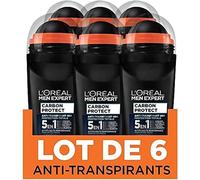 Men Expert - Carbon Protect Ice Fresh - D¿¿Odorant Bille Spray Homme Anti-Traces - 50 Ml - Lot De 6