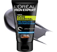 Men Expert Pure Charcoal Gel Exfoliante Anti-Puntos Negros 100 Ml