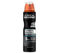 MEN EXPERT - Spray Déodorant Homme Anti-Transpirant Longue Durée, Protection Carbon 5en1 (150 mL) - Le Lot De 3