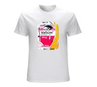 Men Fashion Print Cotton T Shirt Valium Happy Pills MDMA Xanax LSD Tumblr Ganja DMT Men Funny T Shirt White XL