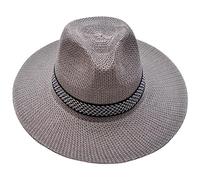 Men Fedora Trilby Straw Hat Womens Mens British Classic Panama Hats UV Protection Sun Beach Visor Hat Men Short Brim Outdoor Summer Cowboy Jazz Hats Cap