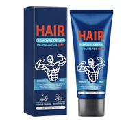 Men Hair Removal Cream, Depilatory Body Shaving Formula, Non Greasy Smooth Skin with Fast Acting Dissolve Effect, Gentle Skin Care Solution, Minimal Grooming Design, Daily Use for Swimming