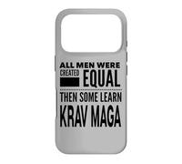 Men Learn Krav MAGA Israël Self Defense Fighter Statement Coque pour iPhone 17 Pro