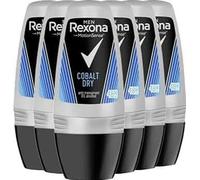 Men Men Maximum Protection Lot De 6 Déodorants Roll-On Cobalt Dry Anti-Transpirants Avec Protection Contre La Transpiration Excessive Et Les Odeurs Corporelles 50 Ml