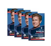 Men Perfect Gel teinté anti-gris 40 blond foncé (4 x 80 ml) pour homme estompe les cheveux gris, teinte anti-gris pour un résultat naturel