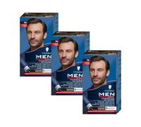 Men Perfect - Schwarzkopf - Gel Colorant Anti-Cheveux Blancs Homme - Coloration Cheveux Homme - Résultat Naturel - Application rapide et facile - Sans Ammoniaque -Châtain Foncé Naturel 70 - Lot de 3