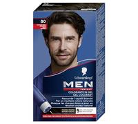 Men Perfect - Schwarzkopf - Gel Colorant Anti-Cheveux Blancs Homme - Coloration Cheveux Homme - Résultat Naturel - Application rapide et facile - Sans Ammoniaque - Brun Naturel 80