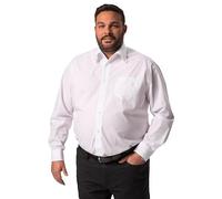 Men Plus Businesshemd, Vario Kragen, CF, Easy Care, 1/1 T-Shirts, Blanc Neige, 8XL Hommes