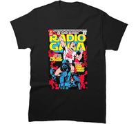 Men Queen Outfit Concert Cool in Cotton Radio Cool Gaga Tee Graphic T-Shirt Birthday Father's Day(XX-Large)