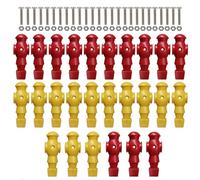 Men Replacement Set 26 Pack | Resin, 2 Colors, 13 Each | Table Football Player Figures with 26 Screws | Game Soccer Man Parts for Table