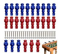 Men Replacement Set 26 Pack | Resin, 2 Colors, 13 Each | Table Football Player Figures with 26 Screws | Game Soccer Man Parts for Table
