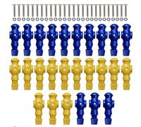 Men Replacement Set 26 Pack | Resin, 2 Colors, 13 Each | Table Football Player Figures with 26 Screws | Game Soccer Man Parts for Table