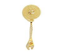 Men Retro Retro en Acier Inoxydable Spanner Réparation Outil de clé à clé Punk