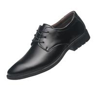 Men’s Classic Lace Up Leather Oxford Shoes Cap Toe Non Slip Formal Party Business Dress Footwear for Work(41 EU)