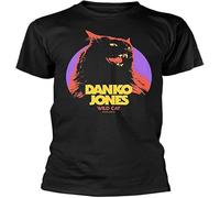 Men ' s Danko Jones ' Wild Cat ' - New Tee Round Neck Unisex Tops Men's 100% Cotton Short-Sleeve T-Shirts L